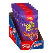 Vero Takis Chamoy Artificially Flavored Lollipop with Chili Pepper Powder, 6