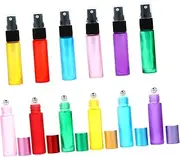 FOYTOKI Travel Essential Oil Bottles Set Pcs Frosted Glass Roll Massage Bottles for Perfume Organize Your Beauty Supplies