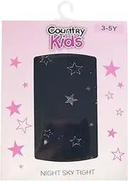 [Country Kids Tights] Country Kids Night Sky Tights - Navy and Silver - 3-5 Years, Navy Blue, 3-5 Years
