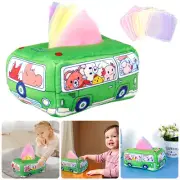 Baby Tissue Box Toy Soft Cute Cartoon Magic Tissue Box Preschool Children lekUK