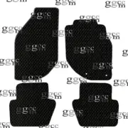 FITS VOLVO C70 1997 TO 2005 TAILORED BLACK RUBBER CAR FLOOR MATS SET (2 CLIPS)