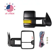 For 99-2002 GMC Sierra 3500 1500 2500 Towing Mirrors Power Heated Dynamic Signal