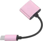 Gadpiparty USB C to Audio Adapter to Jack Stereo Headphone Mic Adapter Portable Charging Converter for HTC Rose