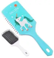 New! 9" long UNICORN PRINT HORSE MANE & TAIL BRUSH 'Believe' or 'Magical'