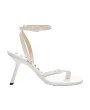 Petal stiletto sandal in lambskin 36,39,40,41 white