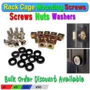 Rack Cases Mount Hardware Nuts & Bolts Screws Kit Clips + Protective Washer