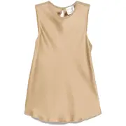 [Forte Forte] Forte Forte Satin Tank Top IV NUMERIC BROWN
