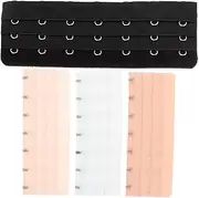 [Holibanna] Bra Extender 7 Hook: 4pcs Soft and Comfortable Bra Extension Stretchy Back Bra Extension Strap for Bustiers Waist Cincher, As Shown