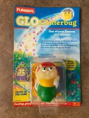 ULTRA RARE NEW 1980's Glow Worm Glo Friends Clutterbug Playskool w/ Bag & Card