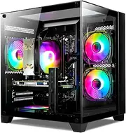 Gaming Desktop Intel Core I7-14700KF 6 core 2.5GHz PC Computer, RTX 4070 12G, 32G DDR5 RAM, 1TB NVME SSD, Prebuilt Gaming PC Tower Computer for Home and Office (Black)