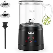 Dallfoll Milk Frother and Steamer，4-in-1 Electric Milk Steamer, 13.5oz/400 ml Automatic Hot and Cold Foam Maker and Milk Warmer for for Latte, Cappuccinos, Hot Chocolate with LED Touch Screen Panel, DS-M0201