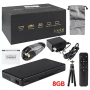 P9 4K HD Smart Mini Projector Android WiFi Bluetooth 1080P 8G Home Theater