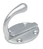 Tradco 3938CP Single Robe Hook Polished Chrome P42mm