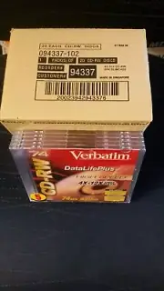 VERBATIM DATALIFEPLUS HIGH SPEED CD-RW 4X-12X SPEED VITESSE 650MB