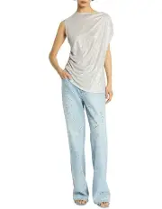 [Sass & Bide] Glide Top Marle With Silver Foil in Gremar