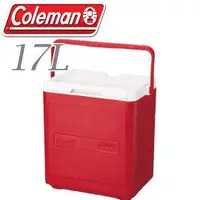 在飛比找蝦皮商城優惠-【Coleman 美國 17L 置物型冰桶 紅】行動冰箱/保