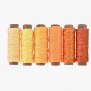 WarmStitch Leather Thread Set: 55 Yards of 1mm Polyester Flat Waxed Cord for Han