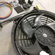 1959 Ford Squire 10 Inch Black Radiator Fan racing cooling automotive bundle (for: Ford)