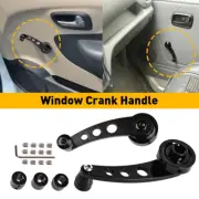 PAIR Car Manual Black Window Winder Crank Door Handle For Honda Civic (for: Honda)