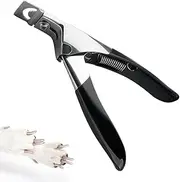 Fingernail Trimmer, U Shape Nail Scissors Curved with Handle, Nail Trimmer for Ingrown Manicure, Pedicure, Men, Women, Seniors, Sturdy Curved Edge Cutter Trimmer Borato