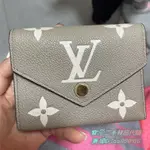 LV 路易威登 VICTORINE M81861 黑色 粒面牛皮壓花 三折短夾 錢包 皮夾