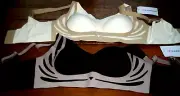 lot of 2 LushFitting Bras, BEIGE and BLACK - 2XL- NEW WITH TAGS