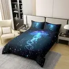 Queen Size Bedding Set,Undersea Marine Life Sealife Dreamy Duvet Cover(No