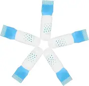 Beavorty 5pcs Hair Salon Hair Dye Bottle Hair Oiling Applicator Bottle Openers Hair Dye Comb Hair Oil Applicator for Scalp Oil Bottles for Hair Scalp Oiling Bottle Plastic Sky-blue