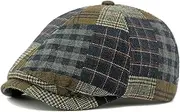 [Generic] Men's Beret Hat Hat Women's Autumn and Winter Models Splicing Beret British Retro Duck Tongue Hat Forward Cap Men's Painter Hat