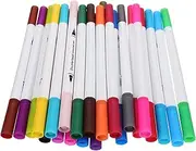 Tofficu 24pcs Children's Art Markers Double Tip Marker Pens Boys and Girls Painting Pens for Creative Drawing