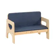 Jooyes Goteborg Kids Armchair Double Seat Sofa - Blue | 83cm