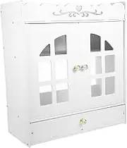 BEBEMOKO Cosmetics Storage -Mounted Bathroom Cabinet Kitchen Hanging Shelf Decorative Wall Storage Rust-Resistant