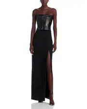 Cinq a Sept Adriana Mixed Media Dress