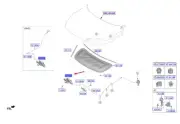 HYUNDAI IONIQ 5 NE Bonnet Latch LHD 81130GI000 NEW GENUINE
