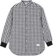 [GENERATOR] ] Band Collar Shirt, Blue, Free Size