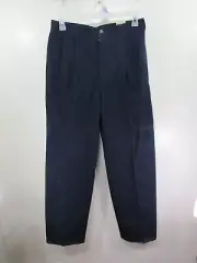 New Dockers Khakis Pants Pleated Size 32X34 Blue Button Zipper Pockets