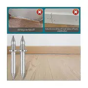 200 Pcs Double-head Skirting Thread Seamless Nail,rust-proof No Trace Skirting Thread Screws Set With 2 Rods, With Nail GOJ