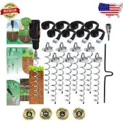 Quality Spiral Ground Anchors Set - Perfect for Securing Dogs, Tents & Swing