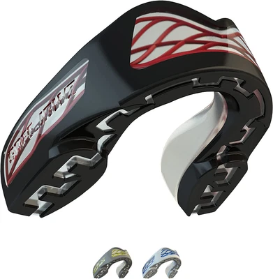 SafeJawz Triple Layer Sports Mouth Guard, Premium Protection Shock-Cage Mouth...