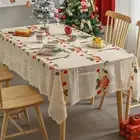 Christmas Tablecloth Square 55x55 inch for Christmas Kitchen Dining Parties