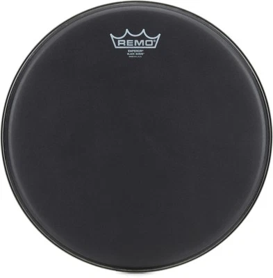 Remo Emperor Black Suede Drumhead - 13 inch (2-pack) Bundle