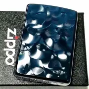 Zippo Armor Blue Titanium Roll Titanium-plated Engraved Double-sided Japan New