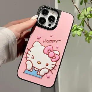 3d 矽膠 Mickey Minne Stitch Hello Kitty 手機殼兼容 iPhone 14 13 12