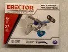 Erector Set Building Model Helicopter By Meccano 27 Pieces NEW