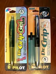 DR.GRIP PILOT NEON GEL INK BLACK INK & 1+1 BALL POINT PEN +MECHANICAL PENCIL NIP