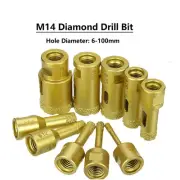 Brazed Diamond Drill Bit M14 Hole Saw 6-100mm Dia for Ceramic Tile Glass Granite