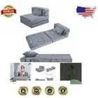 3-in-1 Kids Folding Mattress - Couch, Bed & Chair with Glow in the Dark Dinosaur