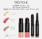 Trestique Summer Glow +Go Mini 4 Pc Set Eyeshadow Highlighter Blush Brow Pencil