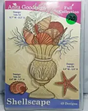 *NEW & OOP* Anita Goodesign - SHELLSCAPE - FREE SHIP Embroidery Machine
