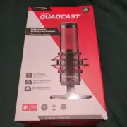 HyperX QuadCast Wired Multi-Pattern Condenser Microphone with Dynamic RGB NEW